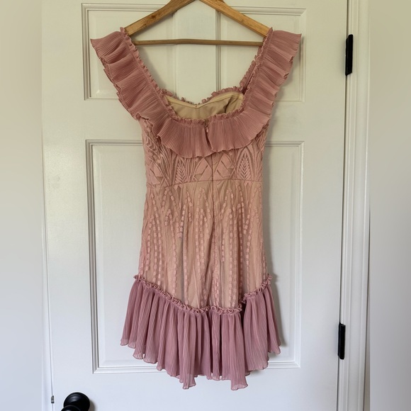 Saints and Secrets Anthropologie Mauve Off-The-Shoulder Dress, NWT, Size M - Picture 2 of 8